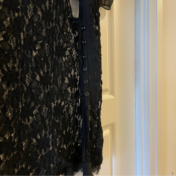 BCBGeneration Black Lace Shirt in XS - Picture 6 of 7